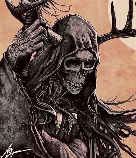 Pin By Coss On Grim Reaper Grim Reaper Art Skull Artwork Celtic