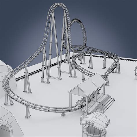 Amusement Park 3d Model In Environment 3dexport