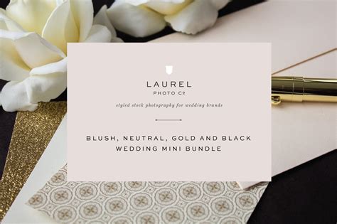 Blush Gold And Black Wedding Bundle ~ Product Mockups ~ Creative Market