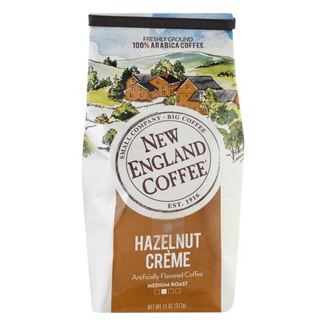 Save On New England Coffee Hazelnut Creme Medium Roast Coffee Ground