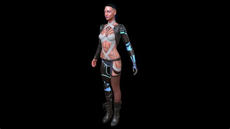 Cyberpunk Girl 3d Model By Verm9 50c766d Sketchfab