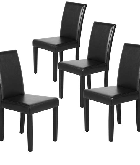 Chairs Yaheetech Dining Chair Diningliving Room Pu Cushion Diner