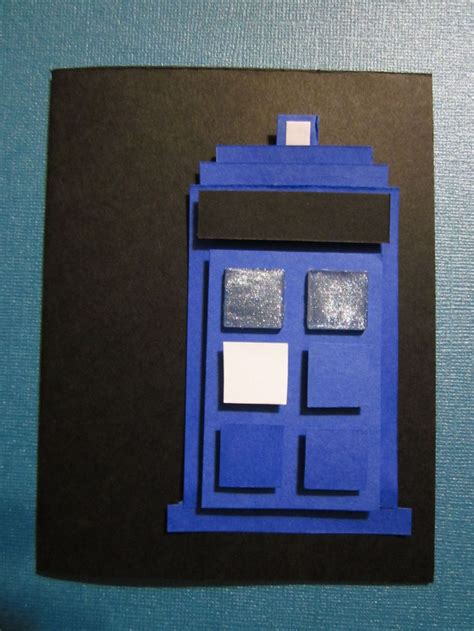 Doctor Who Tardis Card Поделки