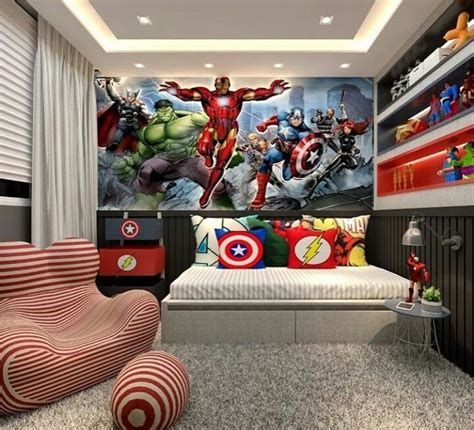 Kids Room Avengers Theme Avengers Themed Kid S Bedroom Decor With Diy