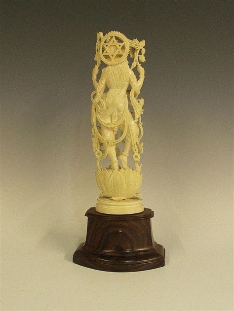 Sold Price An Indian Ivory Carved Saraswati Four Armed May 5 0114