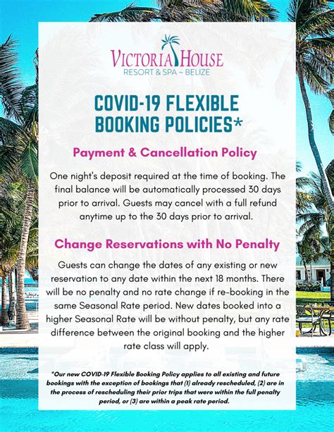 Book an appointment at victoria point medical & dental centre. COVID 19 Flexible Booking Policies - Victoria House Resort ...
