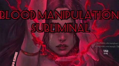 ⚠️blood Manipulation Subliminal ⚠️this Is So Powerful Be Careful Please