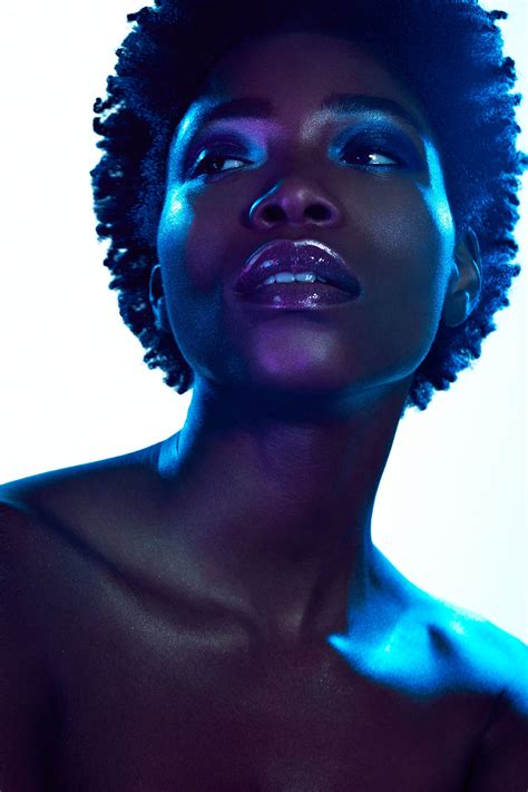 Blue Lights On Behance Colorful Portrait Photography Reference