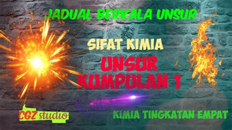 Maybe you would like to learn more about one of these? Kimia tingkatan empat: Sifat kimia unsur Kumpulan 1 - YouTube
