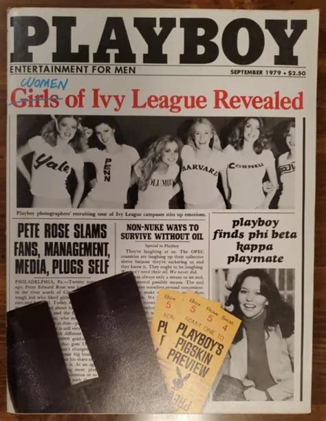 Playboy Magazine September Playmate Vicki Mccarty Women Of Ivy