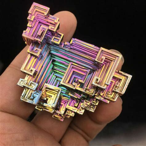 Rare Rainbow Titanium Bismuth Specimen Mineral Gemstone Crystal Mineral
