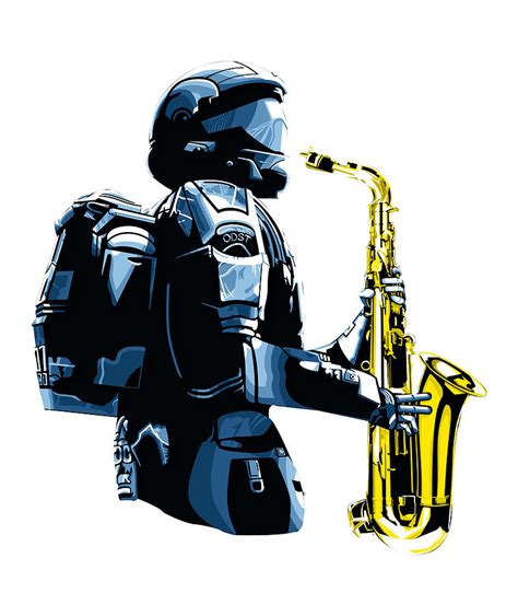 Halo 3 Odst Saxophone Digital Art By Brian D Ismert Pixels