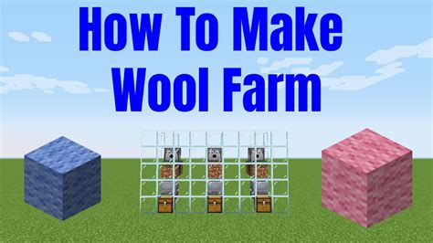 How To Make 116 Minecraft Wool Farm Youtube