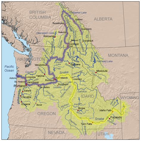 The Dalles Oregon Map Secretmuseum