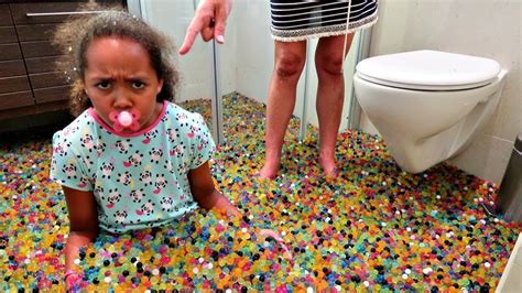 Hi friends:) bad baby tiana is back but this time with magic powers and i make me summer and isla a awesome orbeez bath party spa super cool so i asked my dad too help me make my own! Bad Baby Messy Orbeez Bath Party Spa Explosion! Daddy ...