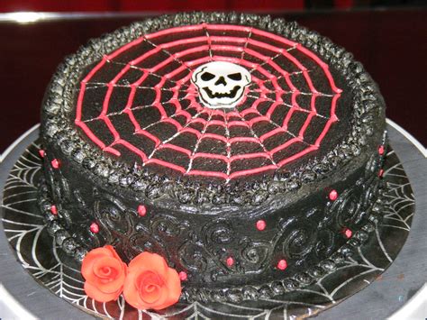 The happiest birthdays start here! Goth birthday cake | My attempt at a "goth" cake. It was ...