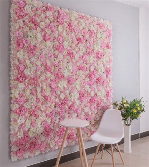 Artifical Flower Walls Simulation Floral Backdrops For Etsy Rose