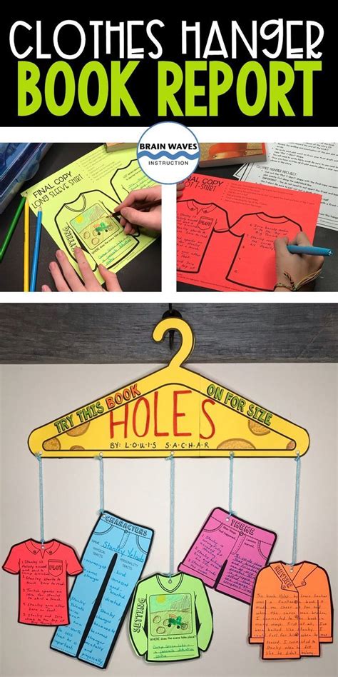This Clothes Hanger Book Report Works With Any Fiction Book Its