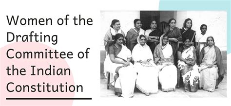 Women Of The Drafting Committee Of The Indian Constitution