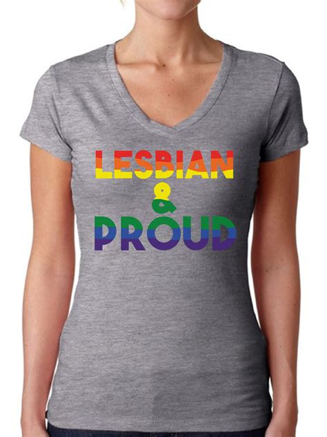 Awkward Styles Awkward Styles Lesbian And Proud T Shirt Lgbtq Vneck Shirts For Women Walmart