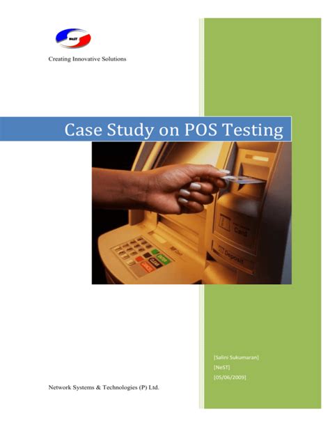 Case Study On Pos Testing