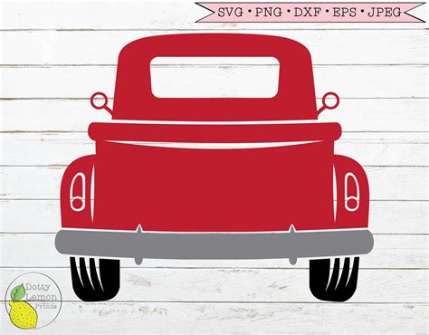 Red Vintage Truck Svg Farm Svg Farmhouse Svg Country Svg Etsy