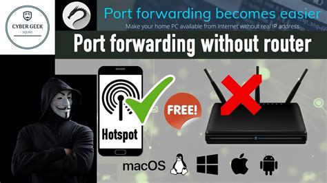 How To Port Forward Without Using Router PC And Mobile Hotspot