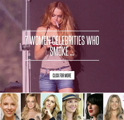7 Women Celebrities Who Smoke Celebs