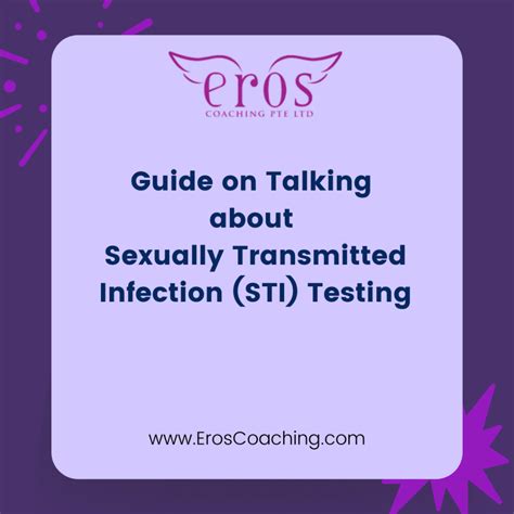 guide on talking about sexually transmitted infection sti testing eros coaching