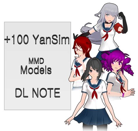 100 Yansim Mmd Models Dl Note By Ozzwalcito On Deviantart
