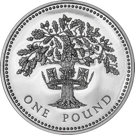 One Pound 1987 Oak Tree And Diadem Coin From United Kingdom Online