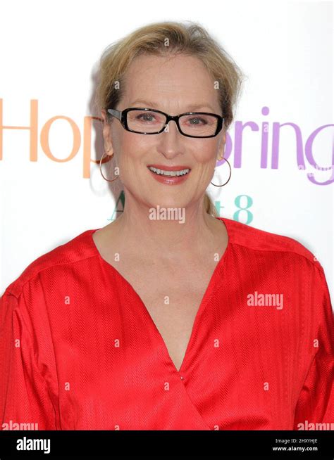 Meryl Streep Attending The Hope Springs New York Premiere Steven Bergman Stock Photo Alamy