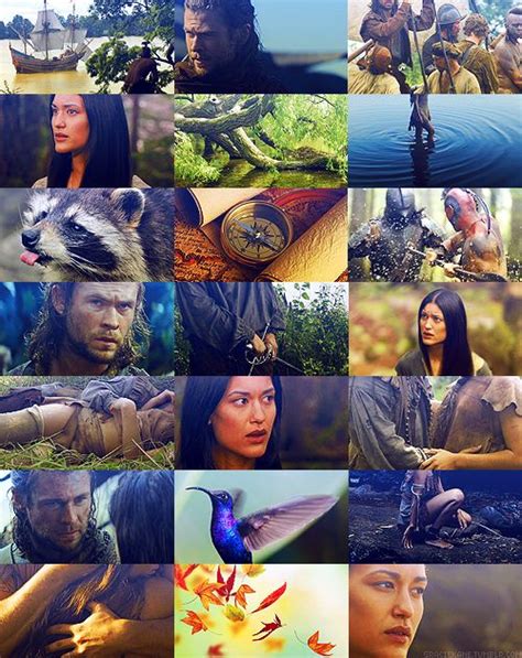 Julia Jones As Pocahontas And Chris Hemsworth As John Smith It Would
