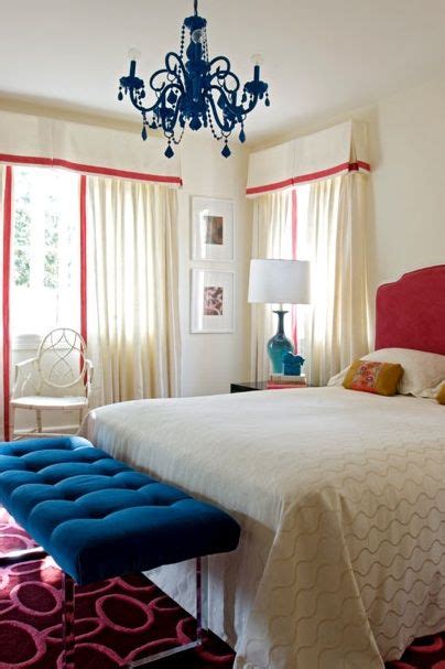 Being the diy team that we are, we were excited to take on the challenge to create something beautiful and personal for a fraction of the cost! royal blue hot pink upholstered velvet headboard white ...