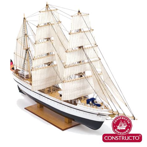Gorch Fock Pre Painted Plastic Hull Ship Model Kit From Constructo