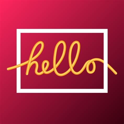 Download Hello word, calligraphy design, illustration - Download ...