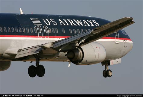 N434us Boeing 737 4b7 Us Airways Seth Jaworski Jetphotos