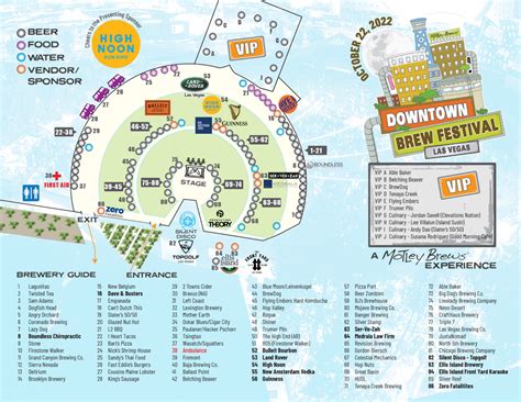 Festival Map Downtown Brew Festival
