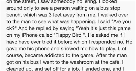 Someones Touching Story Of Flappy Bird Imgur