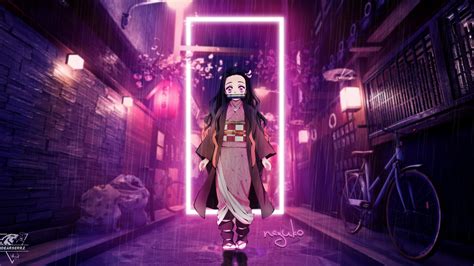 1920x1080 Resolution Nezuko Demon Slayer 1080P Laptop Full HD Wallpaper