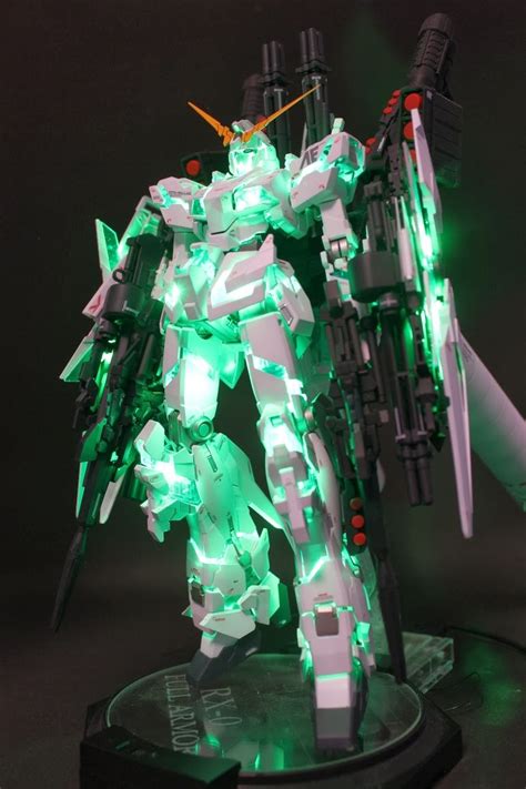 Gundam Guy Mg 1100 Full Armored Unicorn Gundam Customized Build W Leds