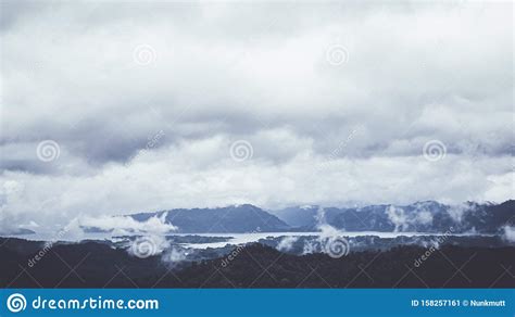 Panoramic Drone View Over Snow Covered Mountains During Autumn Aerial