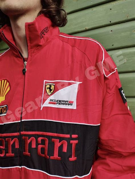 Vintage Ferrari Racing Jacket Lana Del Rey Size Large Etsy