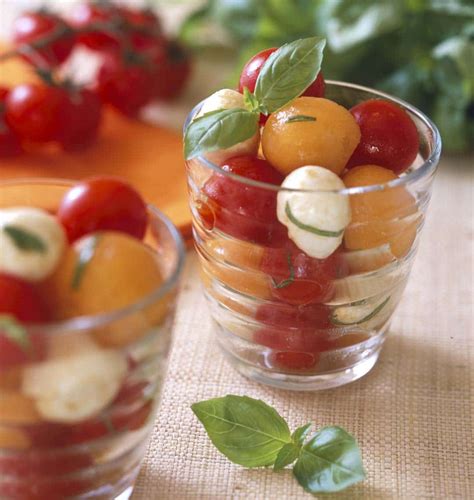 Salade de melon tomates et mozzarella