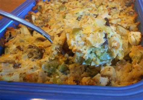 Mix in 1/2 cup cheddar cheese, stuffing mix, garlic, onion, and egg. Eggplant Casserole Recipe - Food.com