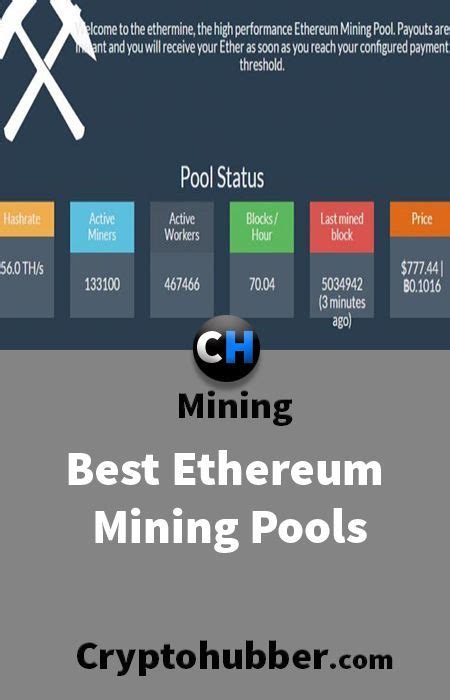 Ethereum mining can be a great way to earn cryptocurrency, while also contributing to the growth of both the ethereum blockchain and its native eth token. Best Ethereum Mining Pools in 2018 | Mining pool, Ethereum ...