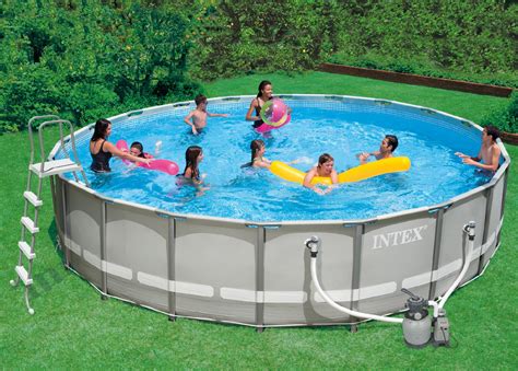 If the walkway must have a uniform width around the entire pool, then the total length of the pool and the walkway would be 10 + x + x = 10 + 2x. Intex 20 ft. Ultra Frame Pool Set - Sears