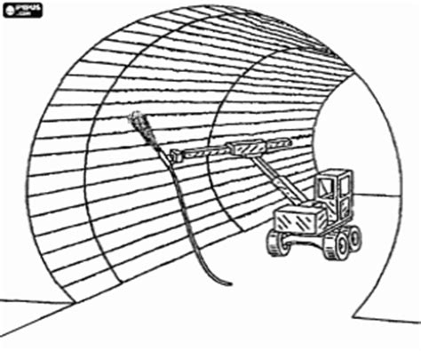 Auhagen bahnübergang schranke tunnelportal mauerwerk spur h0. Ausmalbilder Ein Tunnel im Bau zum ausdrucken