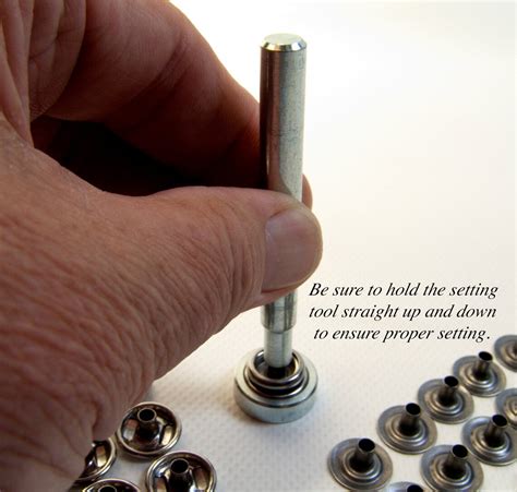 Snap Repair Kit W Setting Tool And Nickel Plated Brass Snaps Etsy