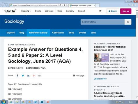 Revise paper 2 especially question 5 english language. Example Answer for Questions 4, 5 and 6 Paper 2: A Level Sociology, June 2017 (AQA) | Sociology ...